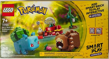 LEGO POKEMON: Berry Bash with Bulbasaur and Bidoof SMART PLAY (72155)