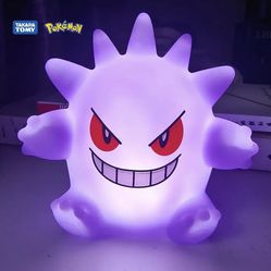 Pokemon Figures Night Light gengar Model Bedside Lamp Demon Doll Halloween Toy Gift Children Creative Collection Glowing Toys