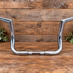 Chrome Motorcycle 10 Inch Drop back Handlebars