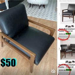 $50 Mid century modern Style Accents arm Chair Wooden in good condition