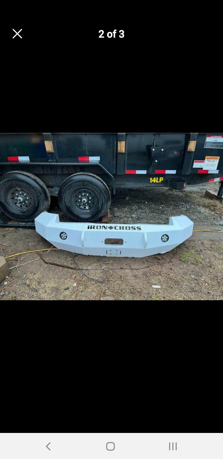 2008 Silvarado 2500Hd Iron Cross Steel Bumper