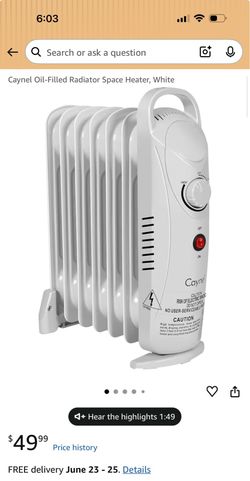 Caynel Oil-Filled Radiator Space Heater – Excellent Condition