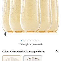 24 Pack Plastic Champagne Flutes 9oz