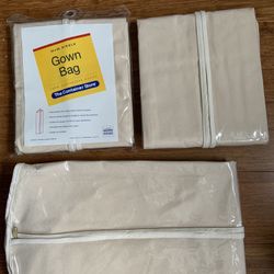 24x62 100% Unbleached Gown Bag.