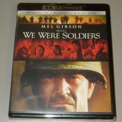 brand new sealed 4k blu ray we were soldiers bluray 
