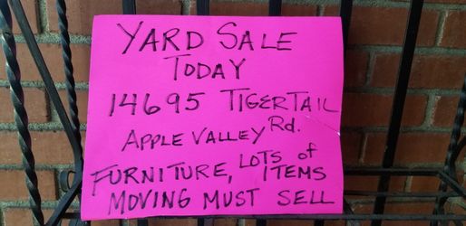 HOUSE HOLD ITEMS & FURNITURE FOR SALE