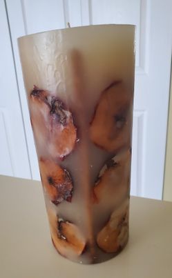Candle With Cinnamon And Apple