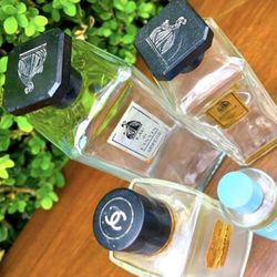 ANTIQUE Authentic Chanel Lanvin Arpege (NOT No 5 PARFUM PERFUME COLOGNE) Bottles Original Vintage Collectible Runway Fashion Fashionista