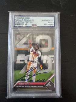 Ronald Acuna Signed Auto