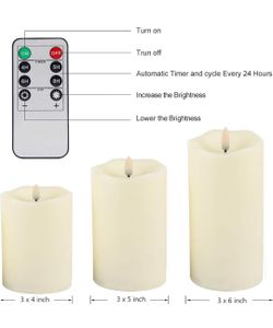 Brand New Flameless Candles With Remote