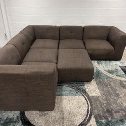 Sectional Free Delivery Modular Sofa Ottoman Couch