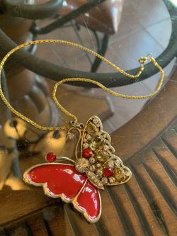 Betsey Johnson Butterfly Necklace