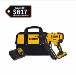 20V MAX LITHIUM-ION 15-DEGREE ELECTRIC CORDLESS ROOFING NAILER KIT WITH 2.0A