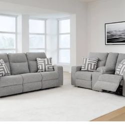 Power Recliner Sofa And Love Seat