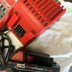 Milwaukee M18 Battery And Charger 
