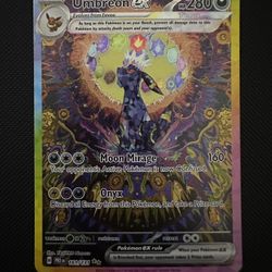 Pokemon TCG RAW Prismatic Evolutions Umbreon EX 161/131