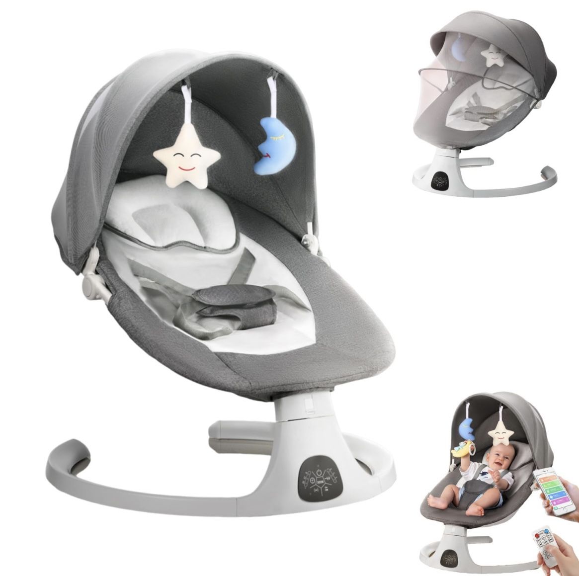 Glavbiku Intelligent Electric Baby Swing