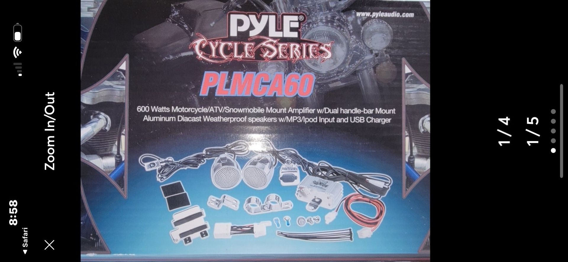 Pyle Motorcycle Speaker AMP Kit