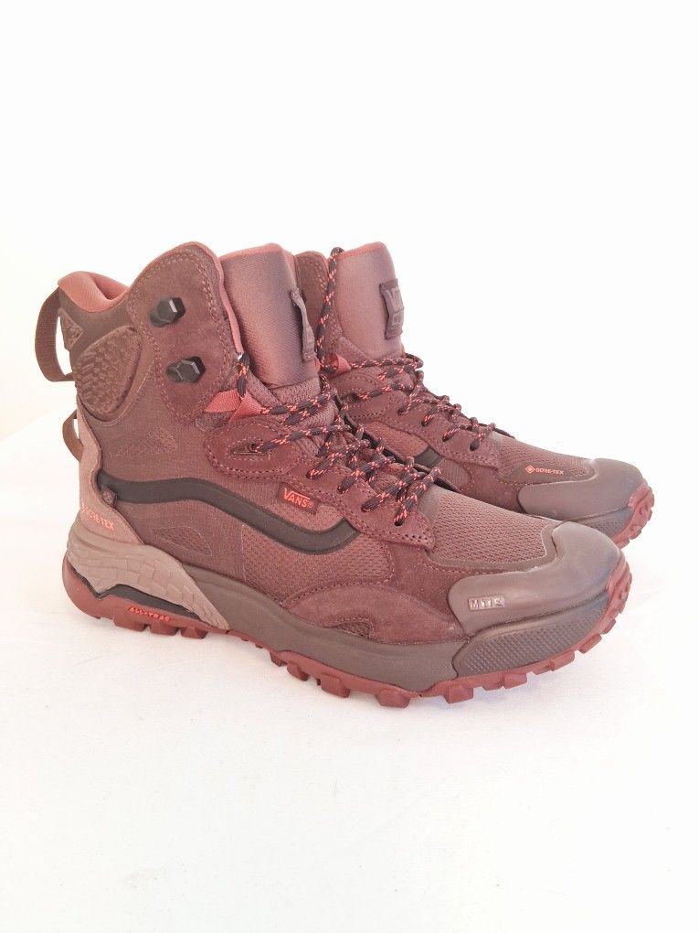 Vans MTE Crestline Gore-Tex Brown Red Hiking Boots