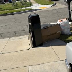Water Dispenser Above Range Microwave And Plushies