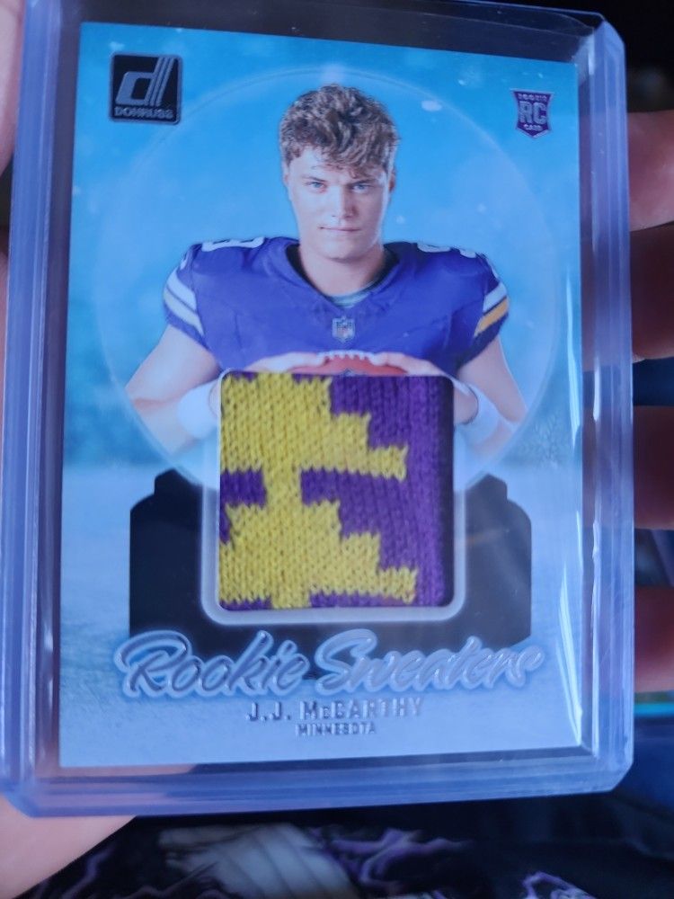 Jj Mccarthy Rookie Sweater Patch Card