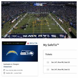 Seahawks vs Chargers SUN 10/4