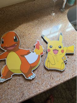 2 Pokémon wall decorations