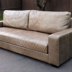 Pottery Barn Leather Sofa 