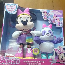 New Roller Skating Minnie Mouse & Friend