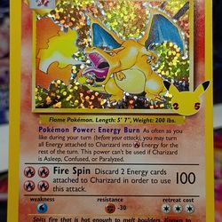 Charizard 25th Anniversary Celebrations NM