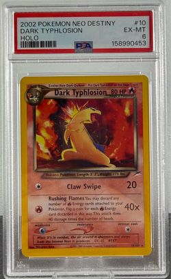 Pokemon TCG 2002 Neo Destiny Dark Typhlosion PSA 6