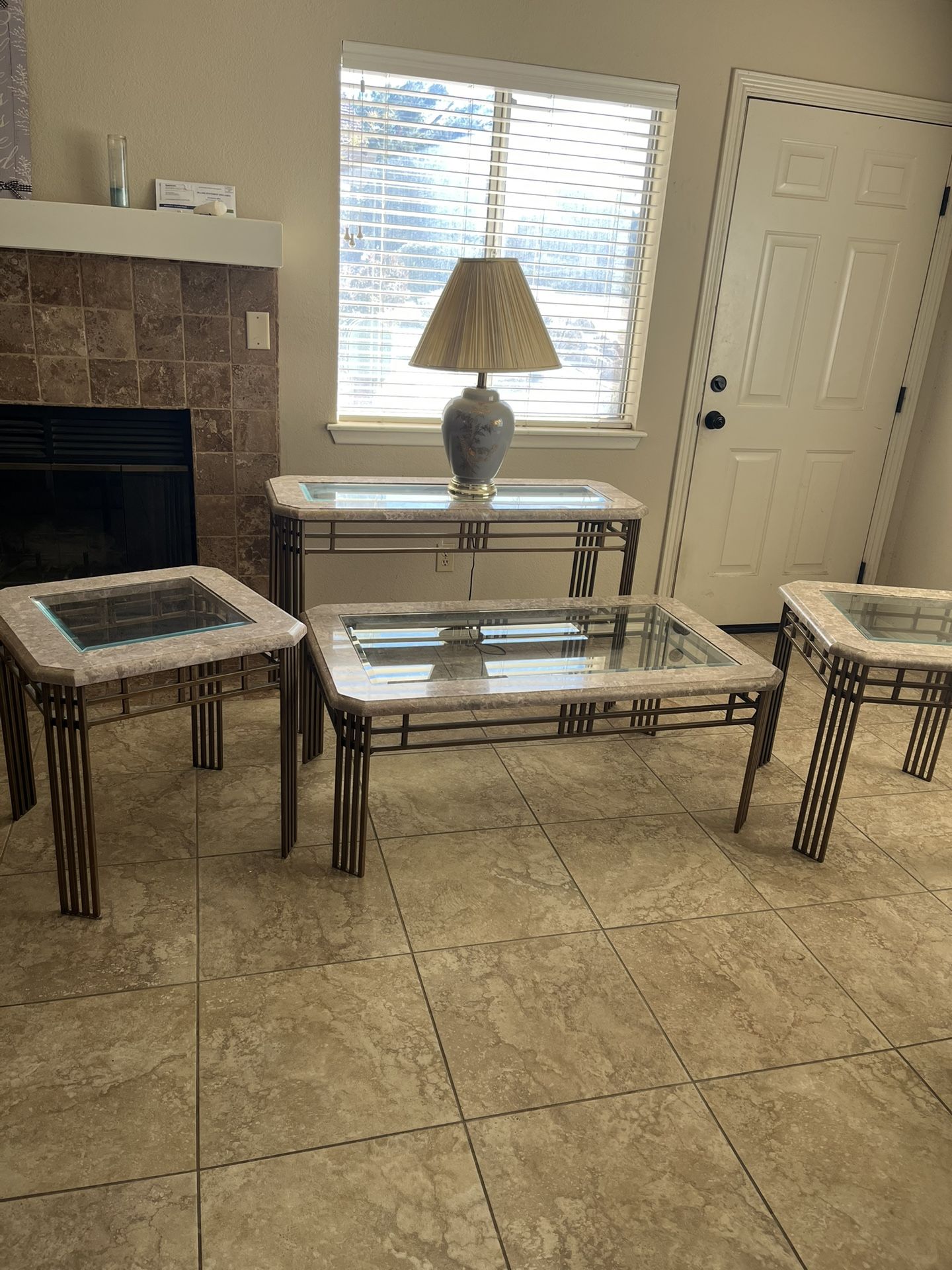 Coffee Table, End Tables, Entry Table Set.