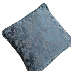 Vintage square 16x16” tapestry  Blue Floral accent Pillow