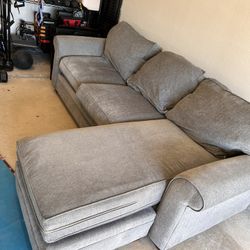 Sofa With Chase Or Ottoman And Matching Chair. 