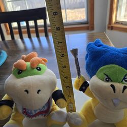 Ludwig and bowser Jr. Plushies