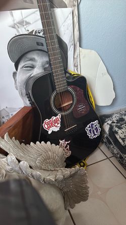 Black Acoustic Guitar
