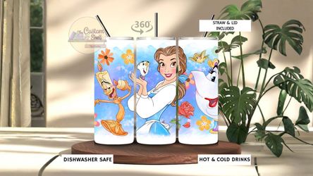 Belle & Friends 20 Oz Stainless Steel Tumbler (READ DESCRIPTION)