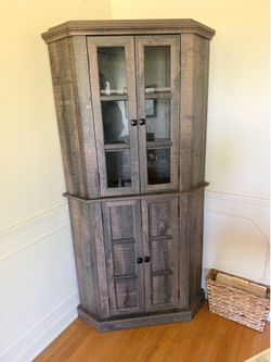 2 Corner Storage Cabinets
