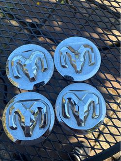 Dodge Ram Chrome Wheel Center Caps Set of 4