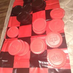 Jumbo Size Checkers Family Game