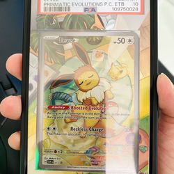 Eevee 173 Prismatic Evolutions ETB promo Pokemon TCG Center Exclusive PSA 10 