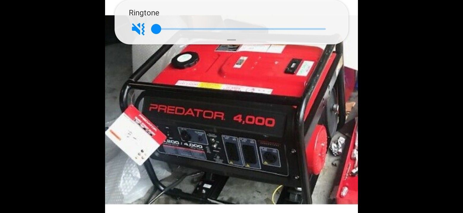 NEW Predator 4000 Watt Generator 6.5 HP (212cc)