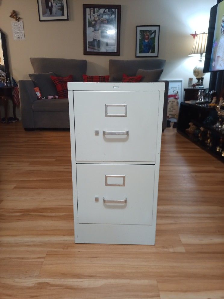 METAL FILING CABINET 2 DRAWERS