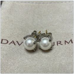 David Yurman Pearl Earrings