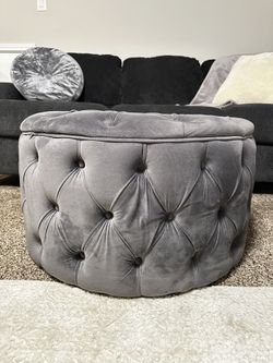 Gray Ottoman