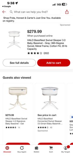 Halo 3.0 infant bassinet