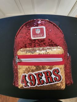 Loungefly NFL San Francisco 49ers Sequin Mini Backpack