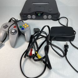 Nintendo 64 N64 GREY Control Deck Model NUS-001 USA