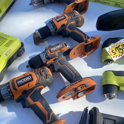 Ridgid Drill Drivers $25 Each . Tool Only No Battery No Charger 
