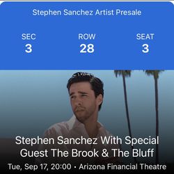 Stephen Sanchez Tickets